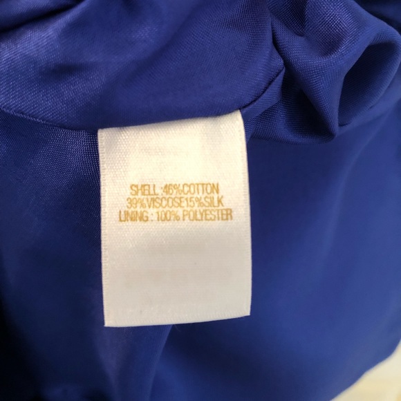 NWT Kate Spade “Amanda” Dress in Royal Cobalt Silk - Picture 4 of 4